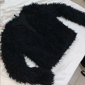 Faux fur sweater